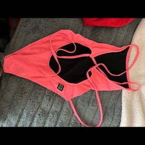 Jolyn adjustable bright pink one piece